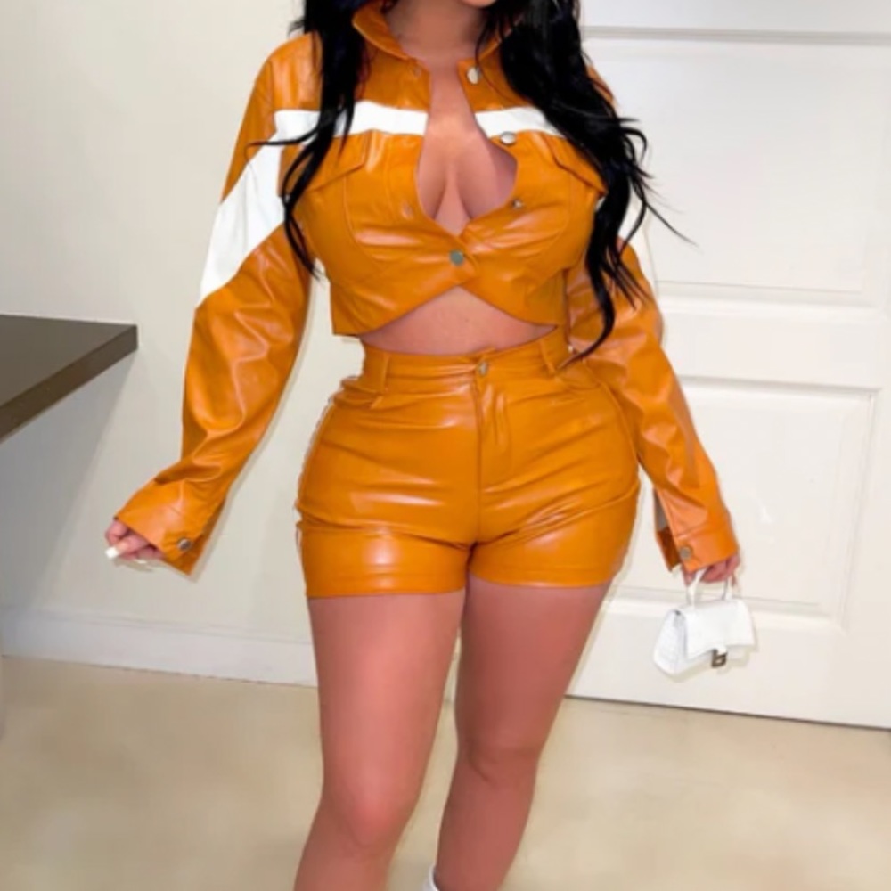 Posh by V 2 piece orange set.